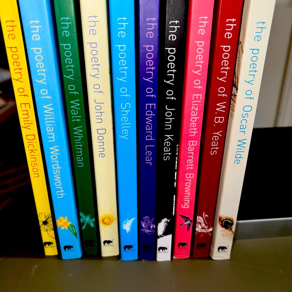 Poetry collection book set literature homeschool esthetic classical works